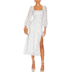 Astr Long Sleeve Floral Maxi Dress